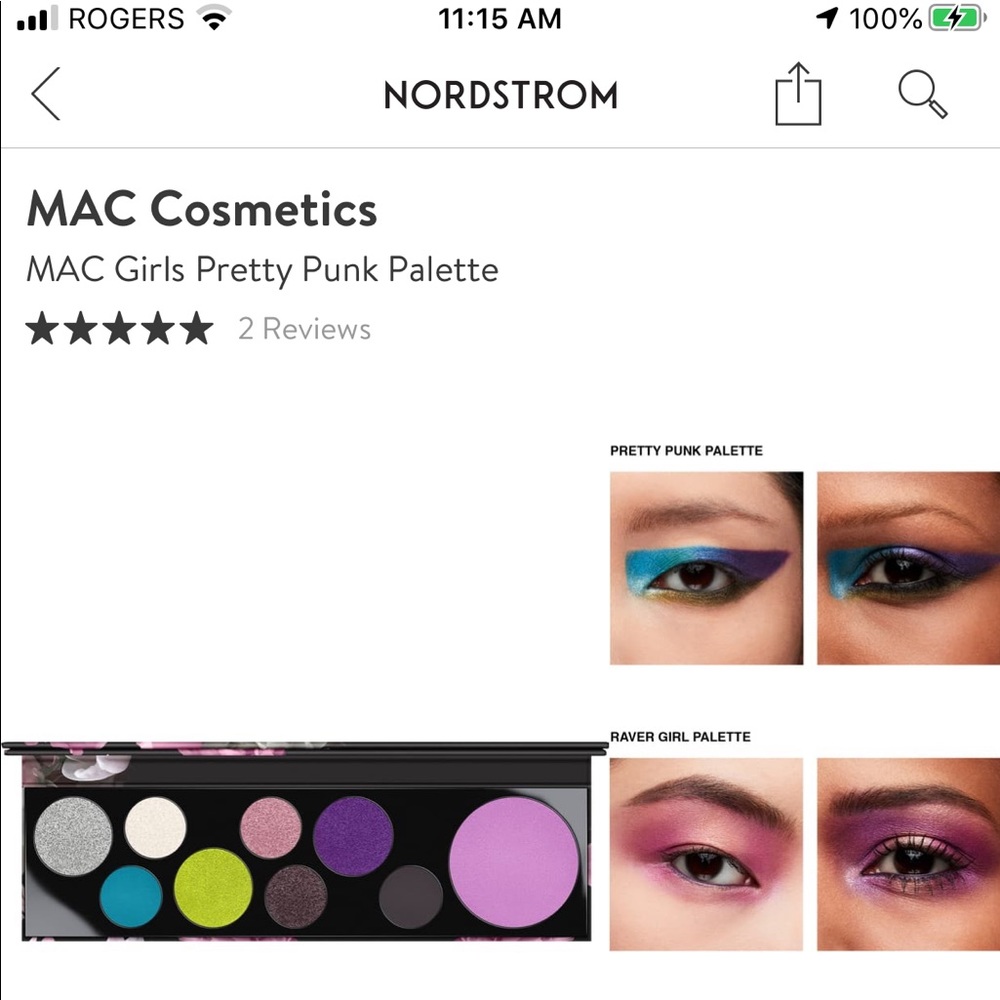 MAC PRETTY IN PUNK EYESHADOW PALETTE